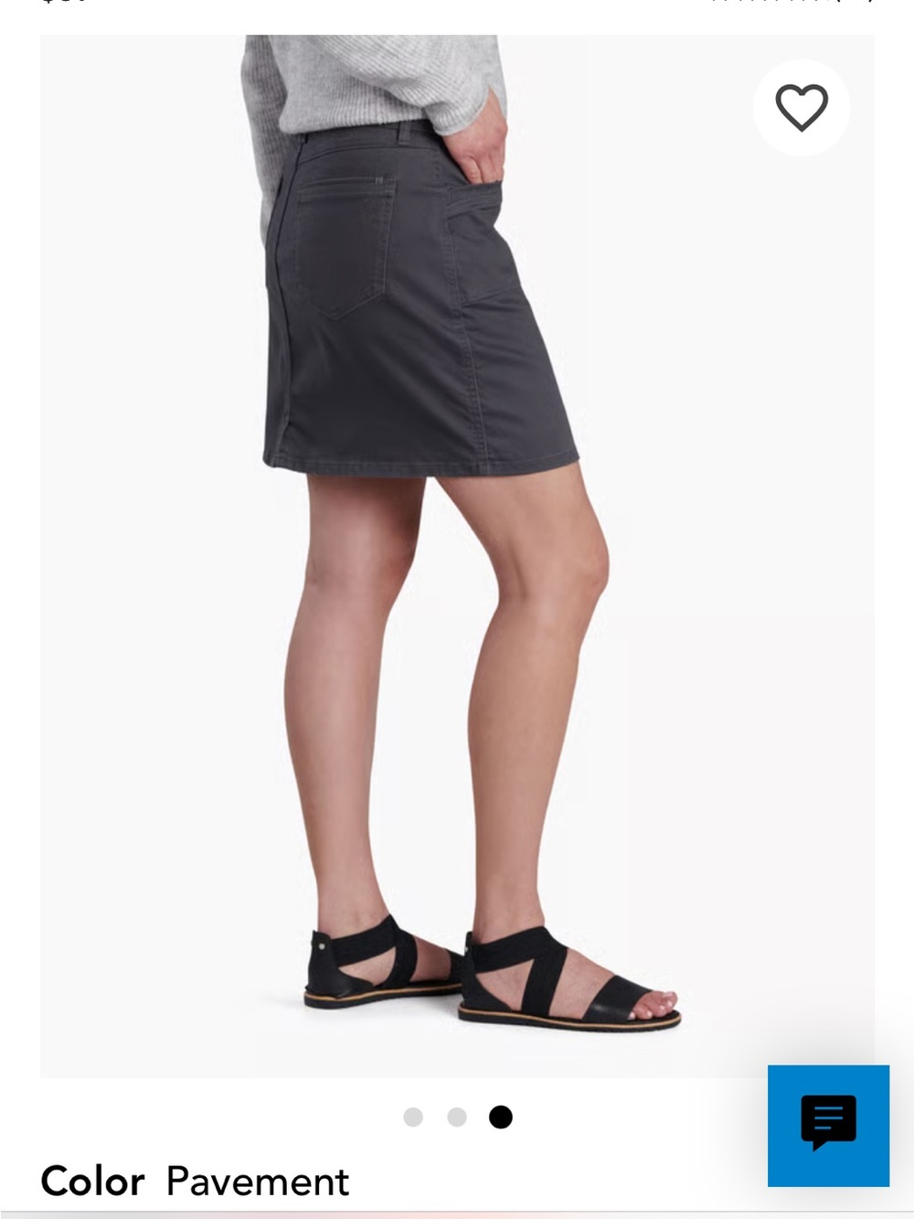 Kuhl Women's Dark Gray Mini Utility Skirt
